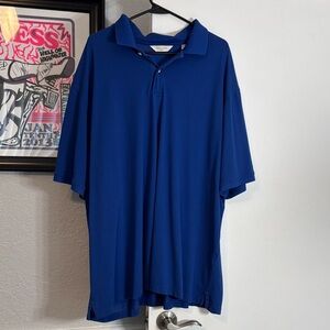 Roundtree & Yorke Gold Label Deep Blue Polo Shirt